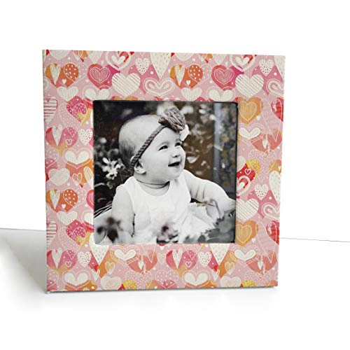 PAPER PLANE DESIGN Premium Picture Photo Frame Table Top Display 8 x 8 inch – Fits 5 x5 inch Photo (Style -6)