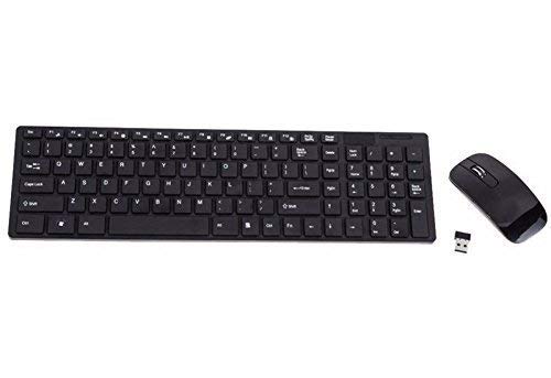 OSHO ENTERPRISE Wireless Keyboard and Mouse Combo – Full Size Slim Thin Wireless Keyboard Mouse(Black)