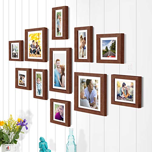 Art Street Photo Frame Set Brown Boulevard, 11 Individual Photo Frame/Wall Hangings For Home Decor.r